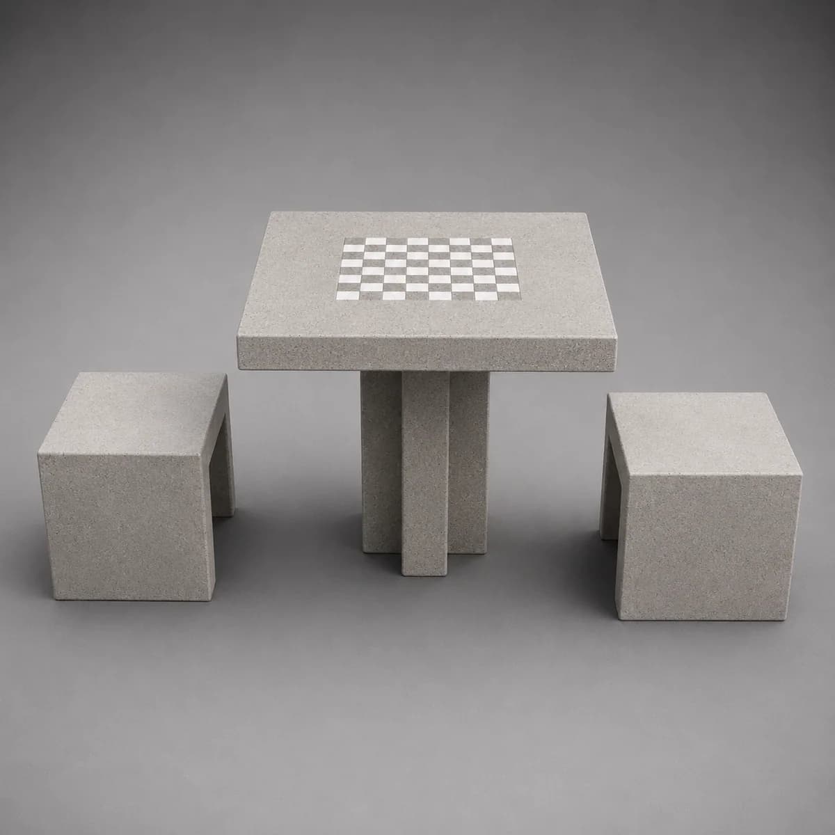 Vista referencial de Mesa Ajedrez, mesa de mobiliario urbano